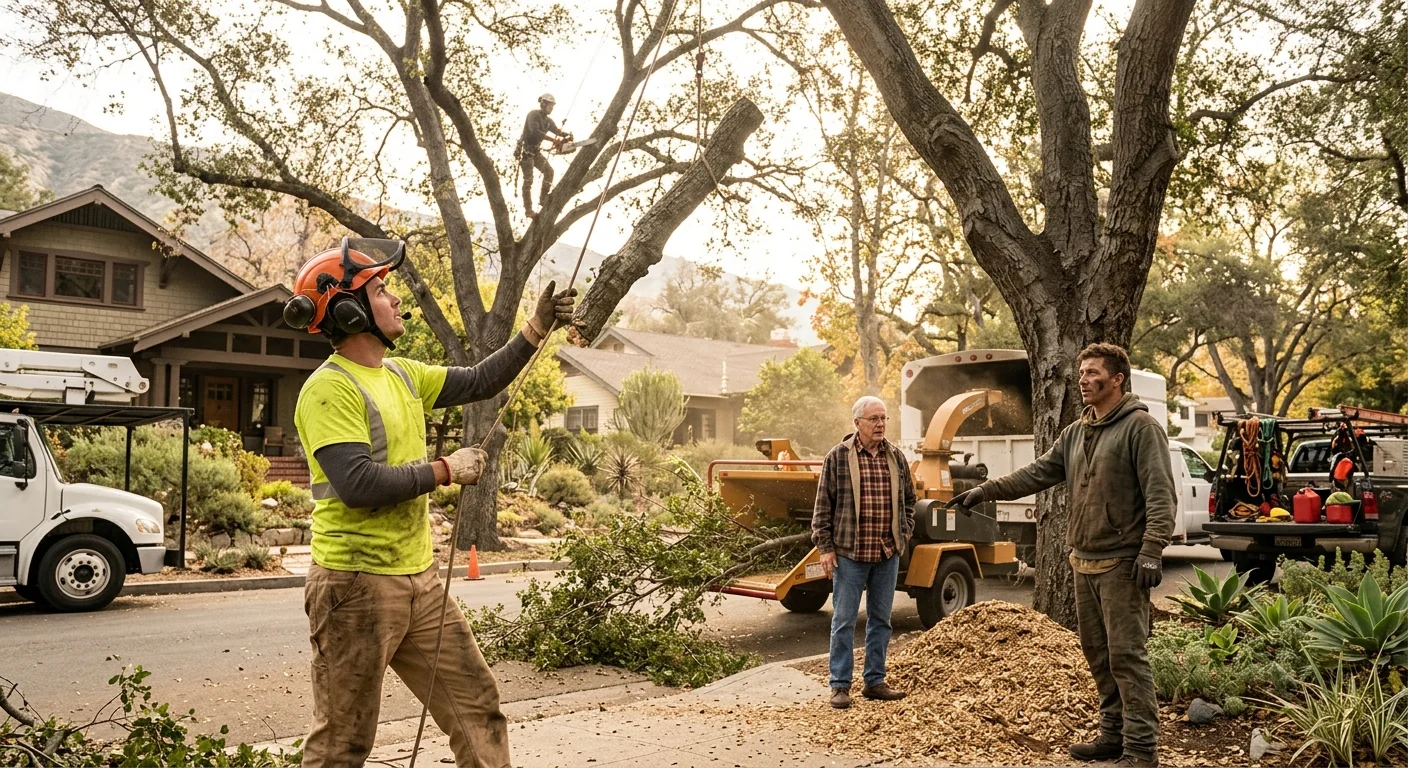 Cleared residential lot ready for landscaping in an Altadena foothill neighborhood